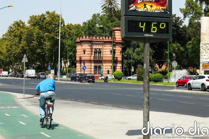 Andalucía inicia julio con aviso naranja en Córdoba, Huelva, Jaén y Sevilla y amarillo en Cádiz por 41 grados de máxima