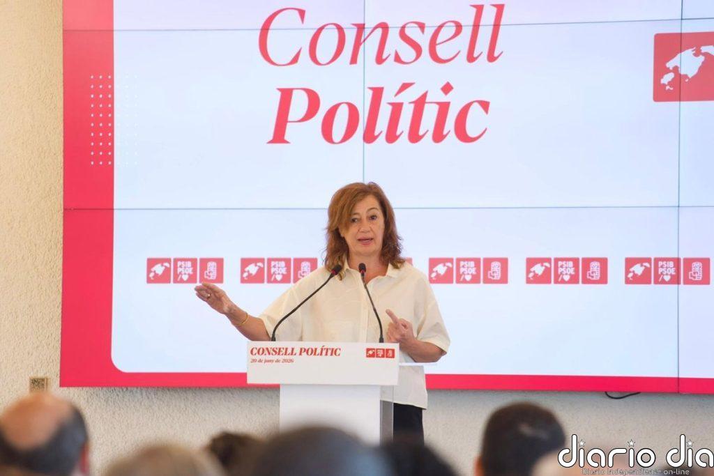 Armengol no liderará al PSIB en las próximas elecciones autonómicas en Baleares