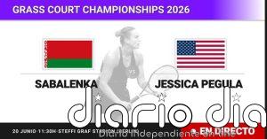 Aryna Sabalenka - Jessica Pegula, en directo hoy: sigue el partido de Grass Court Championships