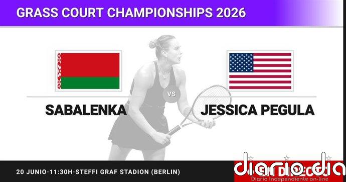 Aryna Sabalenka - Jessica Pegula, en directo hoy: sigue el partido de Grass Court Championships