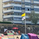 Bandera roja en la playa vizcaína de Toña y presencia de medusas en La Arena
