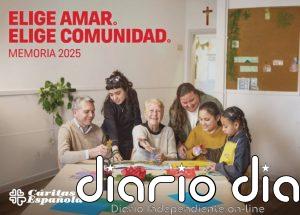 Cáritas atendió en 2025 a más de un millón de personas en España, el 57% migrantes y el 56% con ayuda alimentaria