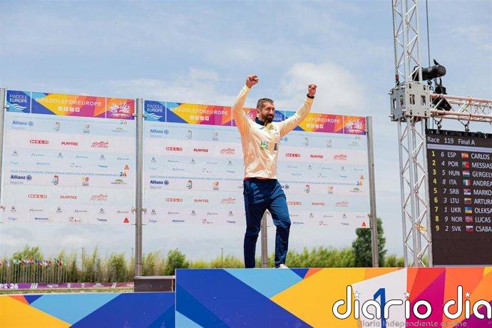 Carlos Arévalo se corona campeón de Europa de K1 200