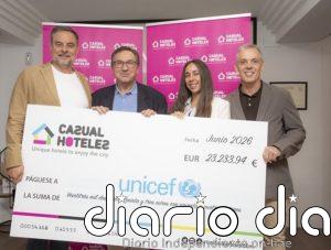 Casual Hoteles reúne más de 23.000 euros a través del programa Hoteles Amigos de UNICEF España