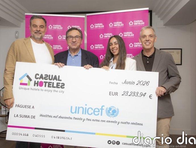 Casual Hoteles reúne más de 23.000 euros a través del programa Hoteles Amigos de UNICEF España