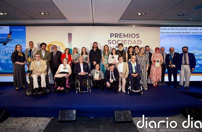 Cocemfe entrega sus Premios Sociedad Inclusiva para reconocer "avances que afectan a la vida de las personas"