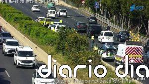 Colapso en la Vía de Cintura de Palma: un accidente provoca un atasco kilométrico
