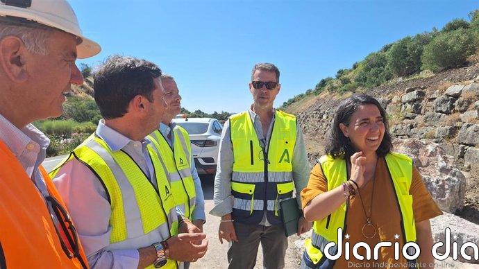 Continúan las obras de emergencia en la A-381 en Los Barrios (Cádiz) para reparar daños tras borrascas