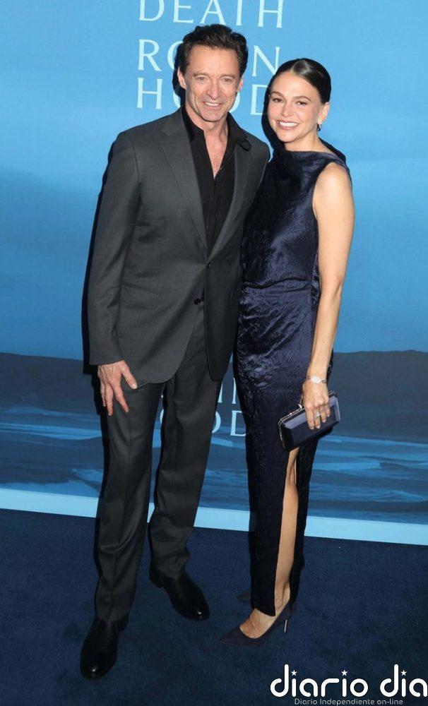 Cuando la elegancia va acompañada del amor: Sutton Foster luce su look más discreto junto a un clásico Hugh Jackman