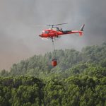 Declarado un incendio en Almonte (Huelva) que moviliza a un helicóptero y a dos aviones de carga en tierra