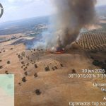 Declarado un incendio forestal en el paraje Cerro Saro, en Guarromán (Jaén)
