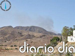 Declarado un incendio forestal en el paraje El Sopalmo, en Mojácar (Almería)