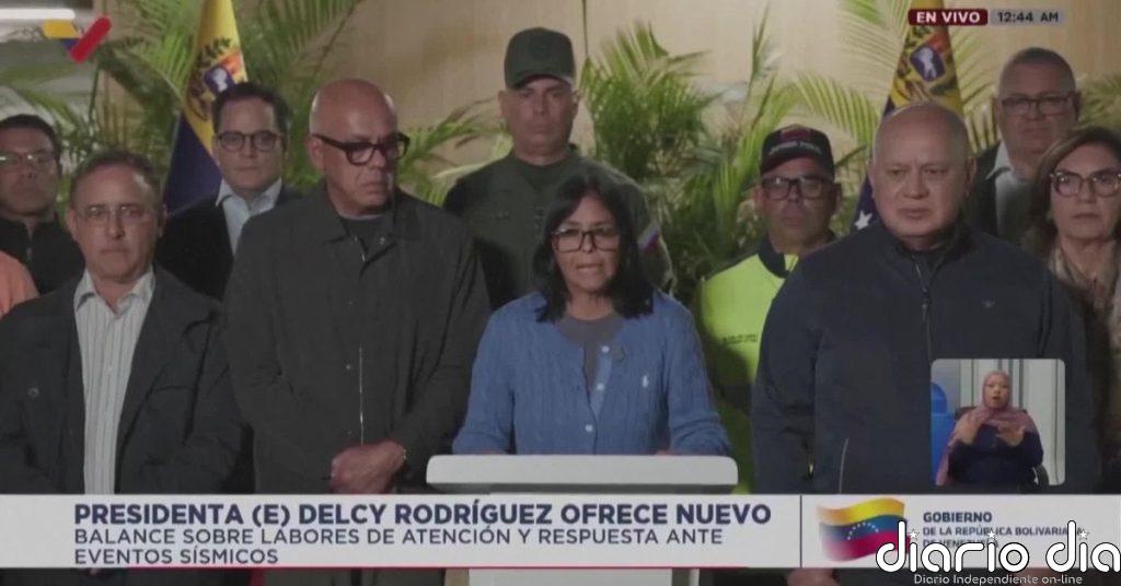 Delcy Rodríguez se enfrenta al difícil reto de gestionar la inmensa tragedia del terremoto con escasos recursos