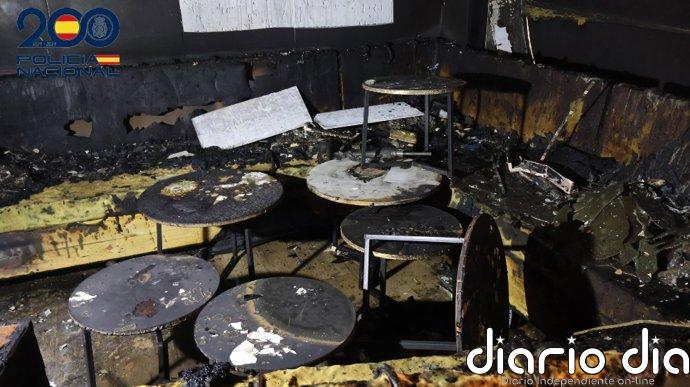 Detenido un hombre de 57 años por presuntamente provocar el incendio de un restaurante en Melilla