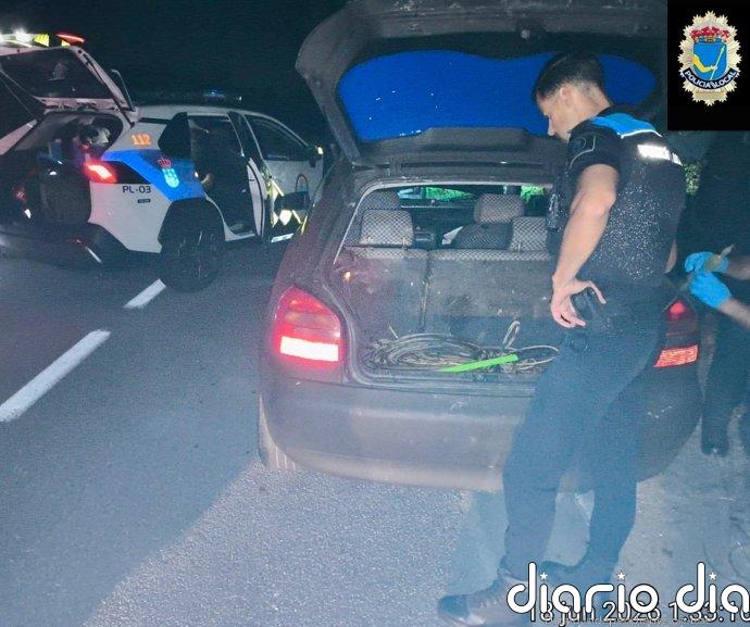 Detenidos dos hombres por robar cable de cobre en el parque empresarial de Sanxenxo (Pontevedra)