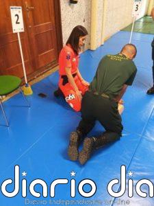El 061 entrena en reanimación cardiopulmonar a cerca de 3.000 guardias civiles en Baeza (Jaén)