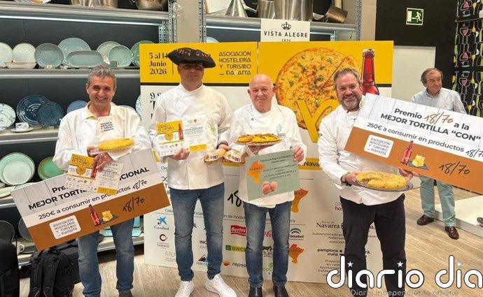 El bar Chelsy de Pamplona y el bar La Catedral de Tudela ganan en la Semana de la Tortilla de Navarra