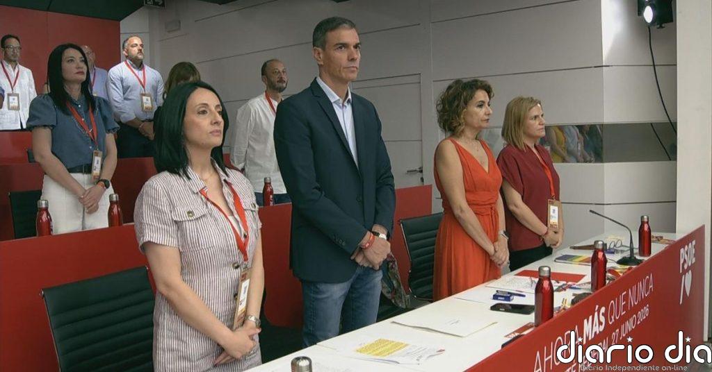 El Comité Federal del PSOE guarda un minuto de silencio en memoria de las víctimas en Venezuela