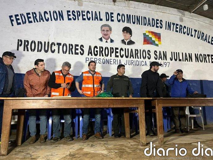El Gobierno boliviano y los manifestantes acuerdan el levantamiento de bloqueos en parte de Santa Cruz