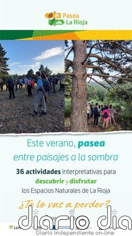 El Gobierno de La Rioja propone 36 actividades y 900 plazas gratuitas dentro de 'Pasea La Rioja'