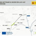El Gobierno finaliza las obras para mitigar el ruido en la N-437 en Córdoba con una inversión de 3,2 millones de euros
