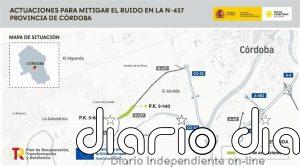 El Gobierno finaliza las obras para mitigar el ruido en la N-437 en Córdoba con una inversión de 3,2 millones de euros