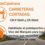 El incendio en Calzada provoca el corte de dos carreteras y el desalojo de los vecinos de Huertezuelas