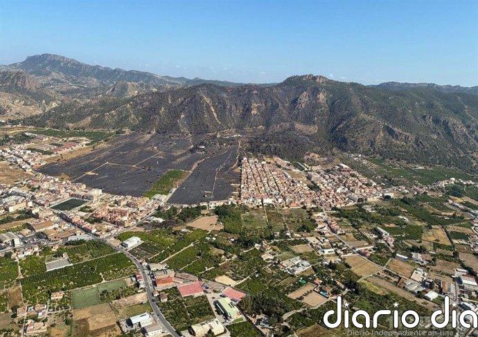 El incendio originado en Los Garres y Lages (Murcia) el pasado martes se da por extinguido