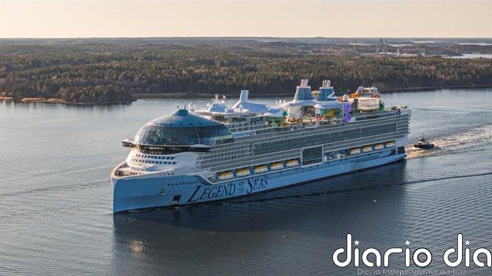 El Legend of the Seas zarpará este lunes desde Málaga en su viaje inaugural previo al debut europeo