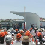 El obispo de Canarias, en Arguineguín: "La dignidad humana es anterior a cualquier legislación"