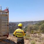 El operativo de extinción de Infoar continúa con las labores de vigiancia y refresco en el incendio de Tamarite