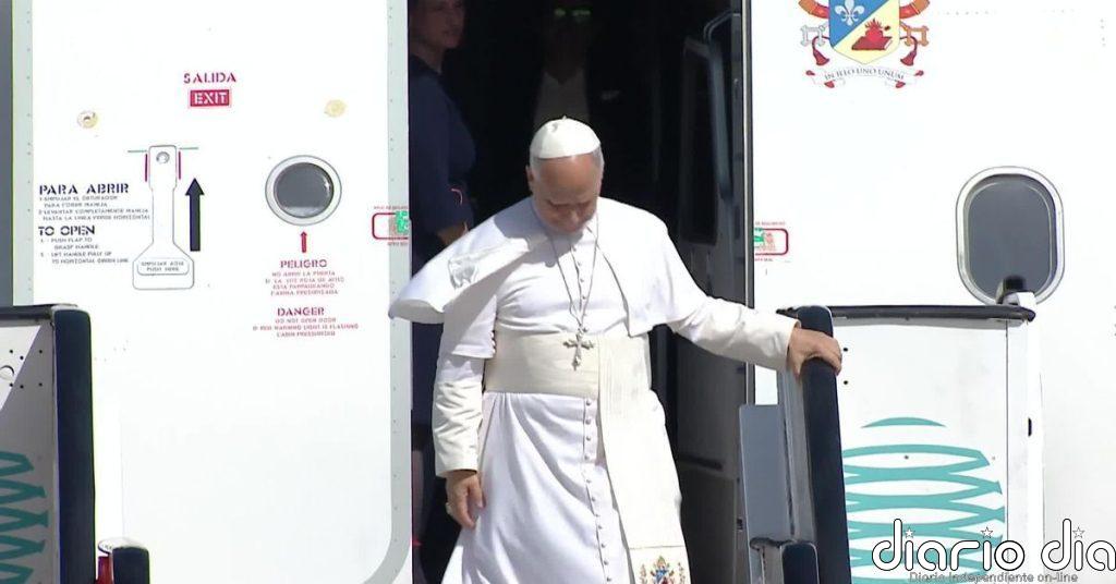 El papa León XIV llega a Gran Canaria para iniciar su visita apostólica a las Islas Canarias