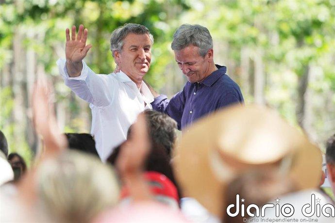 El "peregrino" Feijóo se da otro baño de masas a la gallega para rubricar "el epitafio" del "fariseo P.S."