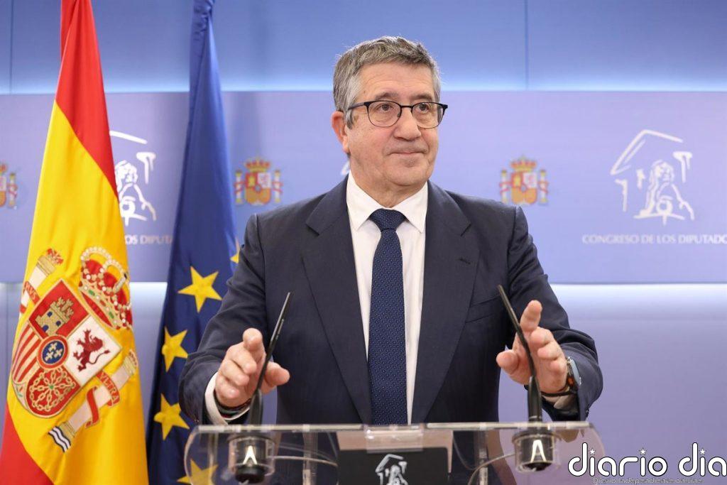 El PSOE se opone a que el Congreso vote la exigencia de elecciones generales y acusa al PP de "cobardía política"