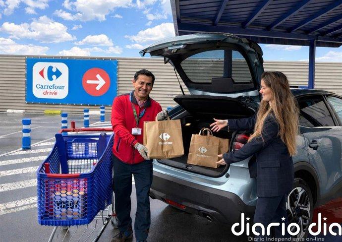 El servicio 'drive' de recogida 'online' de Carrefour registra un incremento del 23% en los 6 últimos meses
