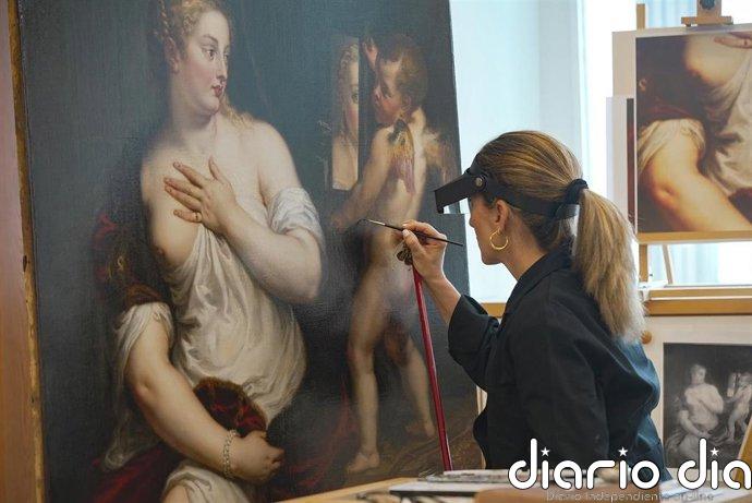 El Thyssen restaura la "fragmentada" 'Venus y Cupido' de Rubens