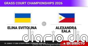 Elina Svitolina - Alexandra Eala, en directo hoy: sigue el partido de Grass Court Championships