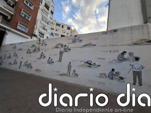 Escif anuncia un acuerdo para "salvar" su mural contra la explotación infantil en València