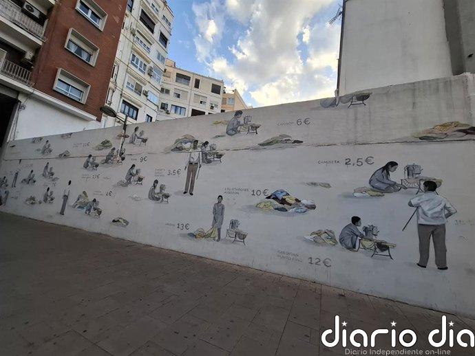 Escif anuncia un acuerdo para "salvar" su mural contra la explotación infantil en València