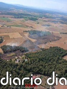 Estabilizado el incendio en Forallac (Girona) con 14 dotaciones de Bombers aún trabajando