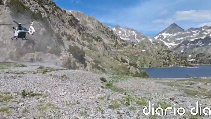 Evacuado un montañero accidentado en el descenso del Paso de los Sarrios-Brecha de Rolando, en Fanlo (Huesca)