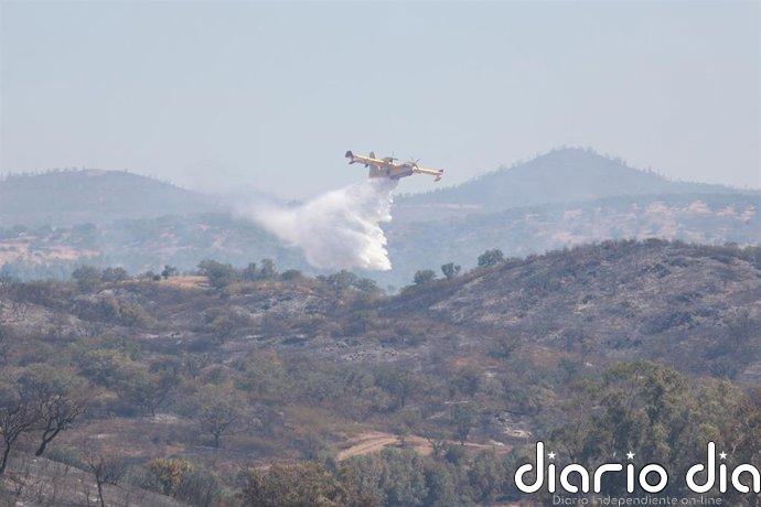 Extinguido el incendio forestal de Villanueva de los Castillejos (Huelva tras una semana de trabajos del Infoca