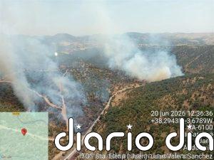Extinguido el incendio forestal declarado en La Carolina (Jaén)