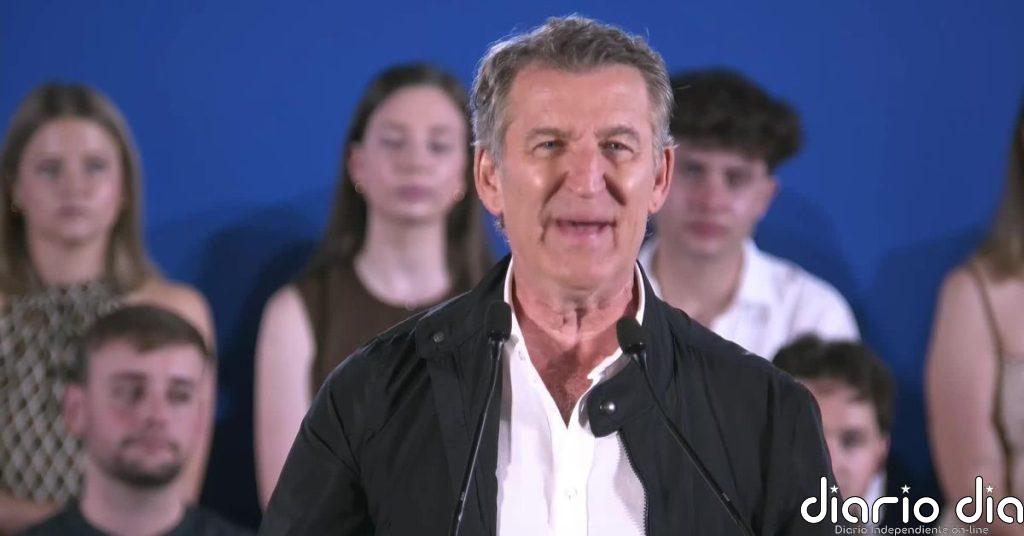 Feijóo insiste en pedir la dimisión de Sánchez y le acusa de “autocracia” en un acto del PP en Sueca