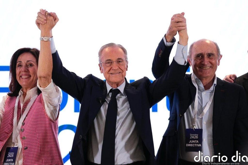 Florentino Pérez: "Aquí sigo, los socios me conocen, para defender al Real Madrid"
