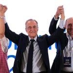 Florentino Pérez: "Aquí sigo, los socios me conocen, para defender al Real Madrid"