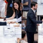 Florentino Pérez y Enrique Riquelme votan en Valdebebas