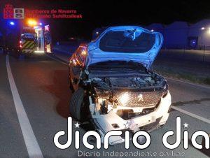 Herida leve en una salida de vía en Marcilla