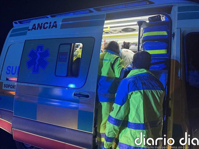 Heridas de gravedad dos personas en la salida de vía de una motocicleta en Humanes