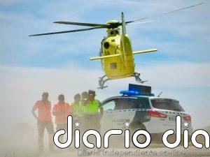 Herido grave el conductor de una moto con sidecar tras caer cuatro metros por un terraplén en La Fueva (Huesca)
